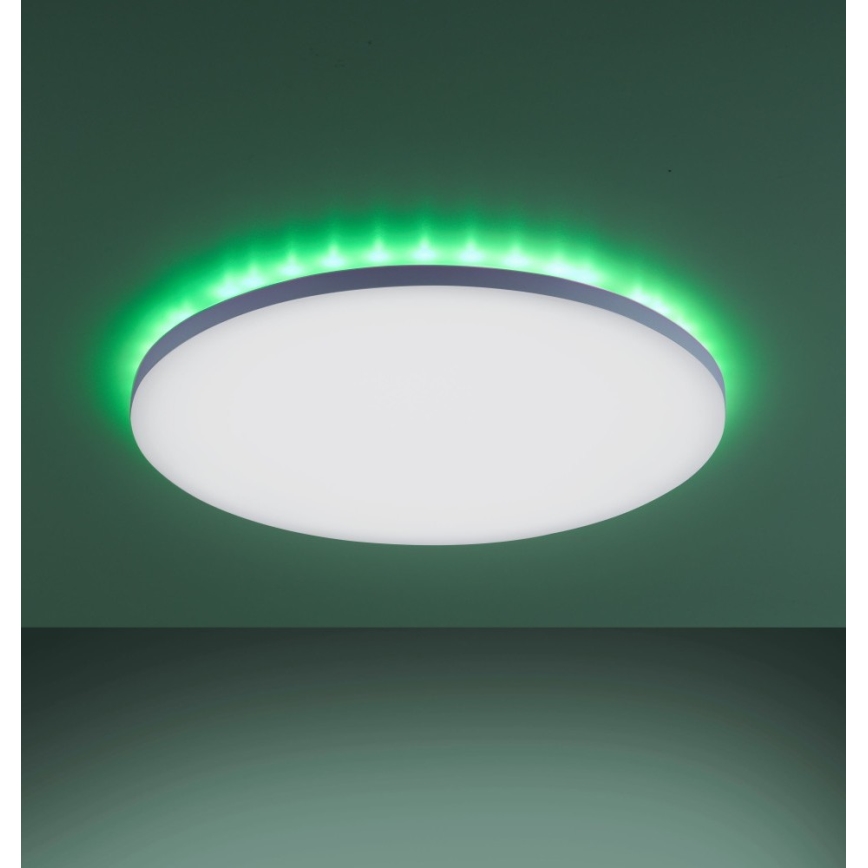 Leuchten Direkt- Iluminação de teto LED RGB com regulação GUSTAV LED/22,1W/230V 2700-5000K + controlo remoto