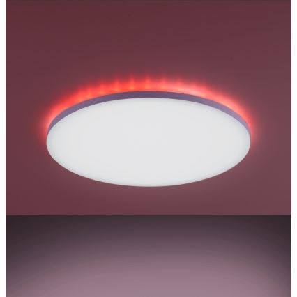 Leuchten Direkt- Iluminação de teto LED RGB com regulação GUSTAV LED/22,1W/230V 2700-5000K + controlo remoto