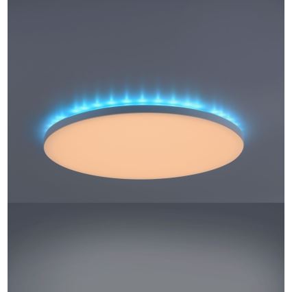 Leuchten Direkt- Iluminação de teto LED RGB com regulação GUSTAV LED/22,1W/230V 2700-5000K + controlo remoto