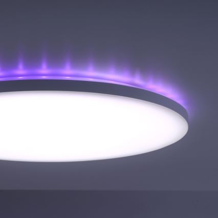 Leuchten Direkt- Iluminação de teto LED RGB com regulação GUSTAV LED/22,1W/230V 2700-5000K + controlo remoto