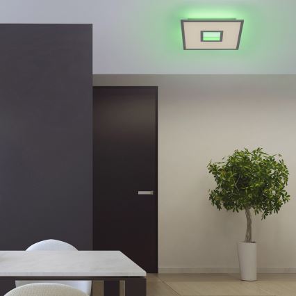 Leuchten Direkt 11645-16 - Iluminação de teto LED RGB com regulação RECESS LED/22,5W/230V + LED/5W + comando