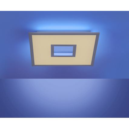 Leuchten Direkt 11645-16 - Iluminação de teto LED RGB com regulação RECESS LED/22,5W/230V + LED/5W + comando