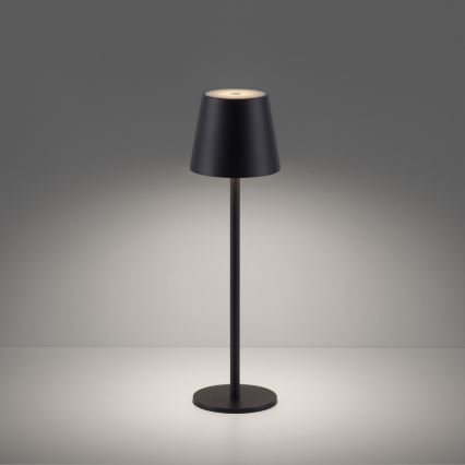 Leuchten Direkt 19250-18 - LED Candeeiro de mesa exterior recarregável com regulação EURIA LED/3W/5V IP54 preto