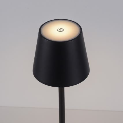Leuchten Direkt 19250-18 - LED Candeeiro de mesa exterior recarregável com regulação EURIA LED/3W/5V IP54 preto