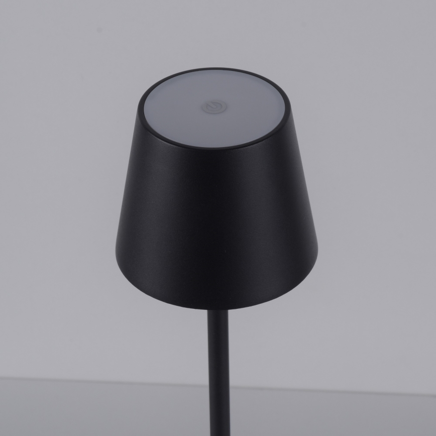 Leuchten Direkt 19250-18 - LED Candeeiro de mesa exterior recarregável com regulação EURIA LED/3W/5V IP54 preto