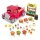 Li'l Woodzeez - Conjunto de brinquedos camião do agricultor com banca de comida 3xAAA
