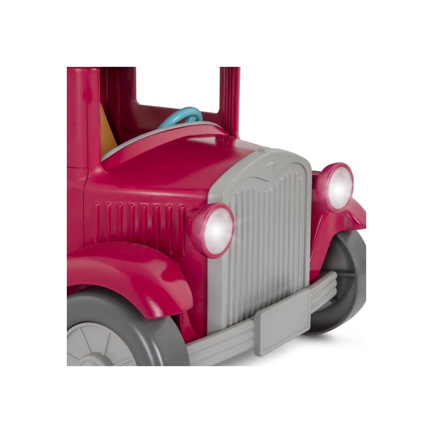 Li'l Woodzeez - Conjunto de brinquedos camião do agricultor com banca de comida 3xAAA