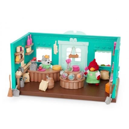 Li'l Woodzeez - Conjunto de brinquedos da mercearia