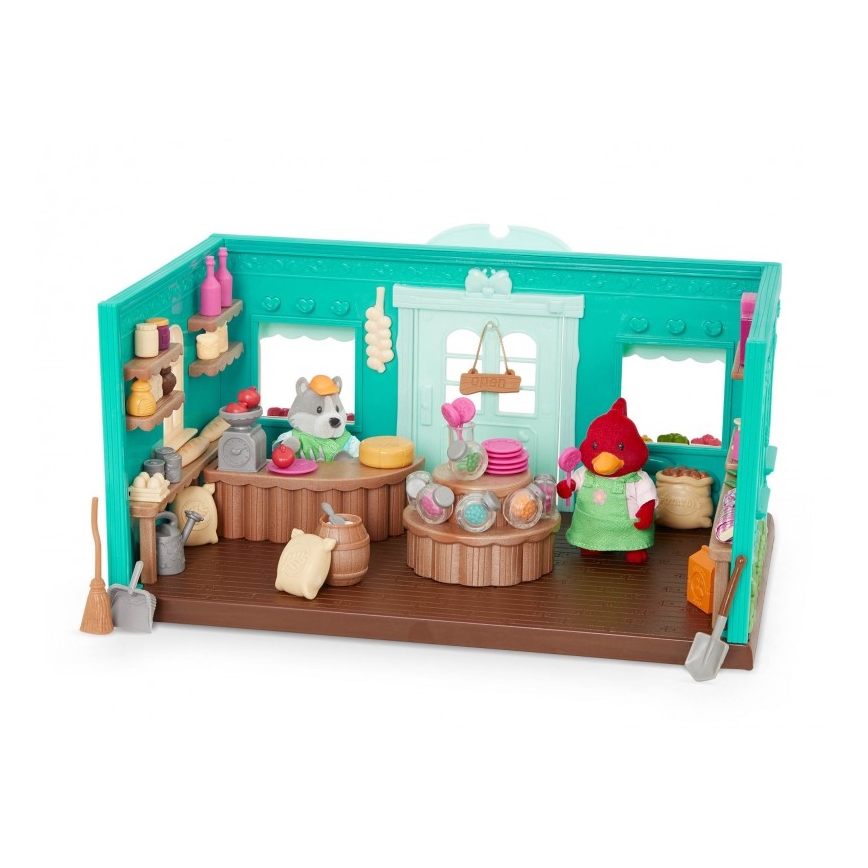 Li'l Woodzeez - Conjunto de brinquedos da mercearia