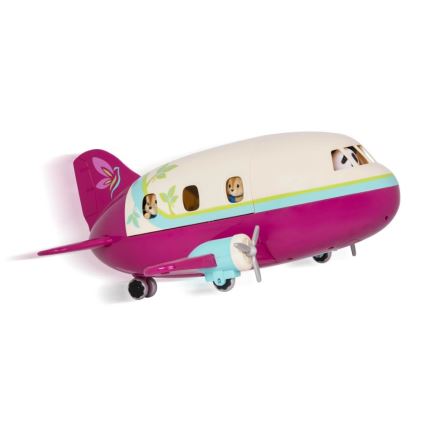Li'l Woodzeez - Conjunto de brinquedos de avião com acessórios