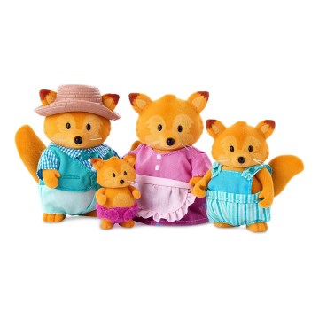 Li'l Woodzeez - Conjunto de figuras TIPPYTAIL raposa family