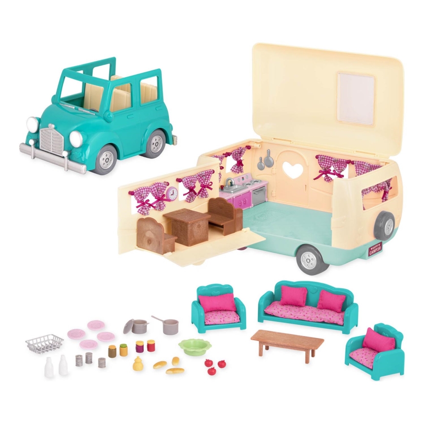 Li'l Woodzeez - Playset HAPPY CAMPER acampar
