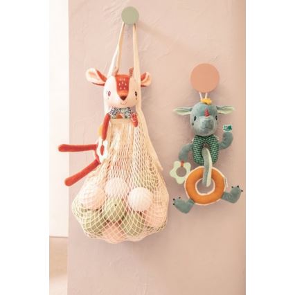 Lilliputiens - Corrente de peluche com acessório para morder dragão Joe