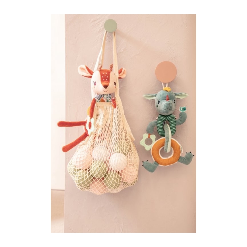 Lilliputiens - Corrente de peluche com acessório para morder dragão Joe