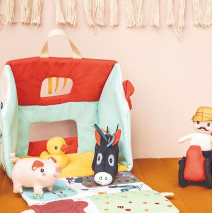 Lilliputiens - Peluche conjunto A minha primeira quinta