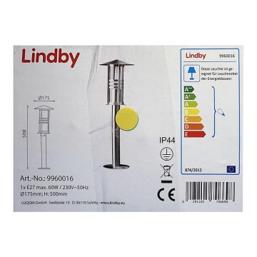 Lindby - Candeeiro exterior ERINA 1xE27/60W/230V IP44