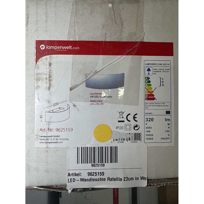 Lindby - Iluminação de parede LED RAFAELIA LED/6W/230V