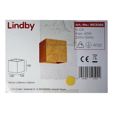 Lindby - Iluminação de parede YADE 1xG9/20W/230V