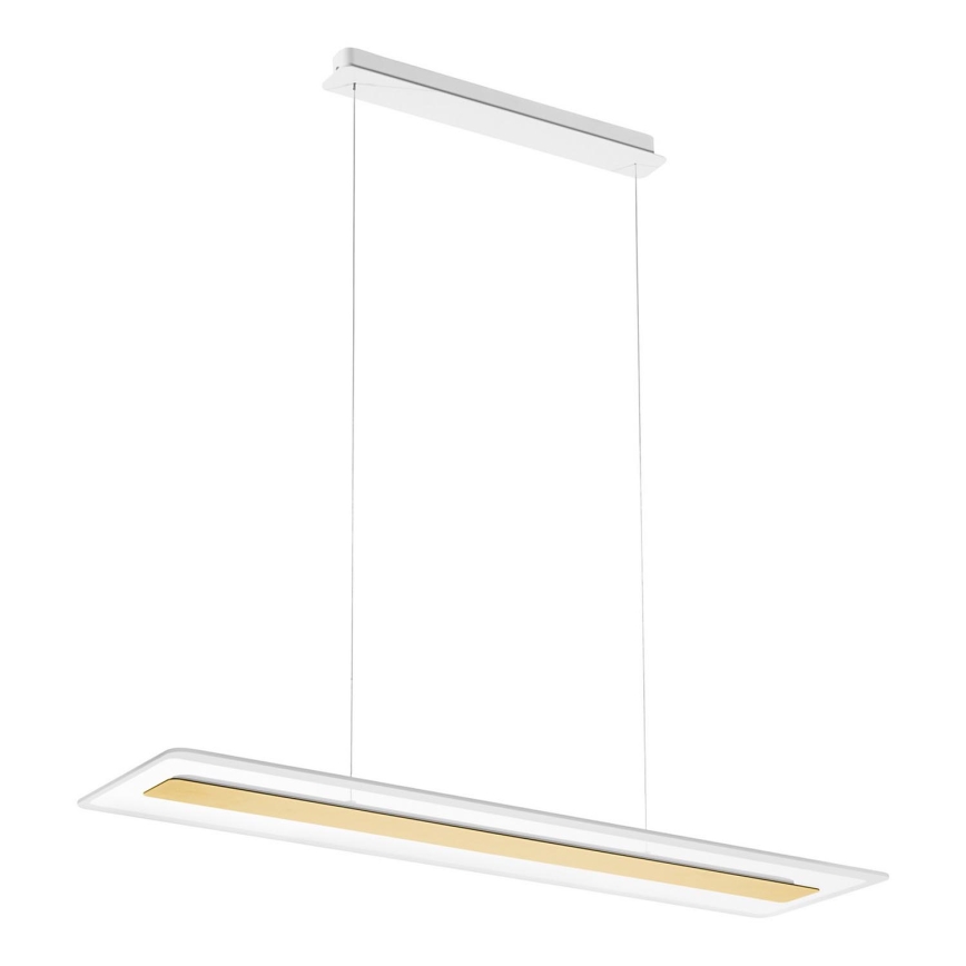 Linea Iluminação 8939 - Candelabro suspenso LED ANTILE LED/45W/230V CRI 90 branco/dourada