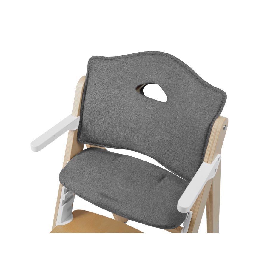 Lionelo - Almofada para cadeira de refeição infantil FLORIS CUSHION Grey Stone
