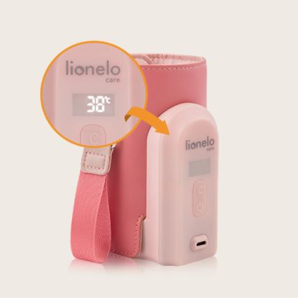 Lionelo - Aquecedor de biberões recarregável~ THERMUP GO EVO 18W/5V rosa