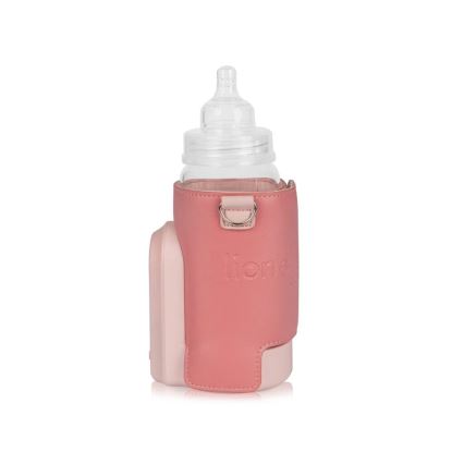 Lionelo - Aquecedor de biberões recarregável~ THERMUP GO EVO 18W/5V rosa