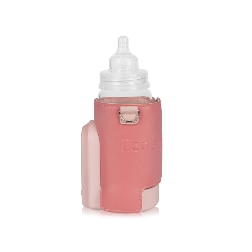 Lionelo - Aquecedor de biberões recarregável~ THERMUP GO EVO 18W/5V rosa
