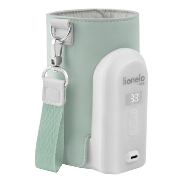 Lionelo - Aquecedor de biberões recarregável~ THERMUP GO EVO 18W/5V verde/branco