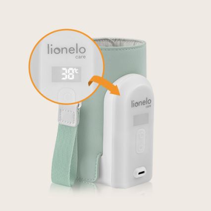 Lionelo - Aquecedor de biberões recarregável~ THERMUP GO EVO 18W/5V verde/branco