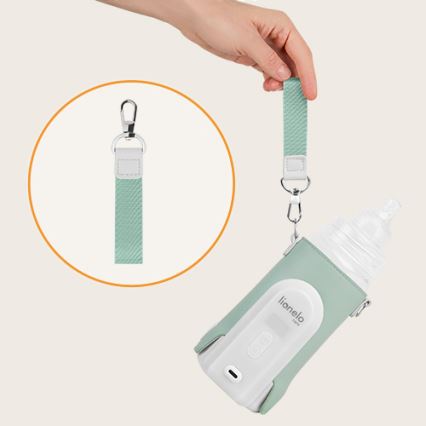 Lionelo - Aquecedor de biberões recarregável~ THERMUP GO EVO 18W/5V verde/branco