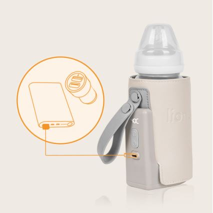 Lionelo - Aquecedor de biberões recarregável~ THERMUP GO PLUS 10W/5V bege