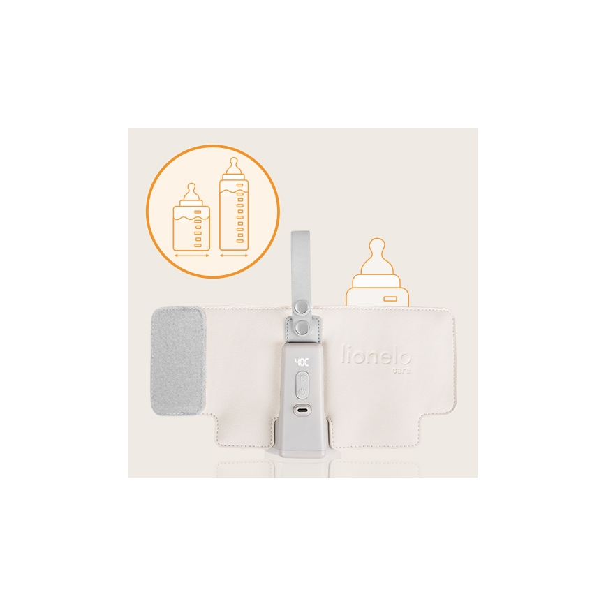 Lionelo - Aquecedor de biberões recarregável~ THERMUP GO PLUS 10W/5V bege