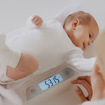 Lionelo - Balança para bebés BABYBALANCE 3xAAA