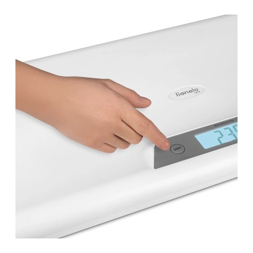 Lionelo - Balança para bebés BABYBALANCE 3xAAA