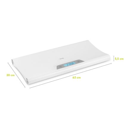 Lionelo - Balança para bebés BABYBALANCE 3xAAA