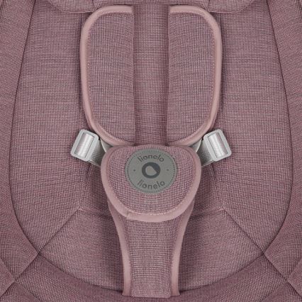 Lionelo - Balanço para bebé com melodia BLOSSOM Rosa Malva + controlo remoto