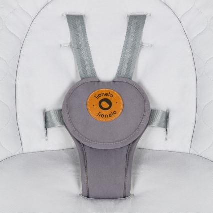 Lionelo - Baloiço infantil com melodia MELL Grey Stone 4x pilhas AA + controlo remoto