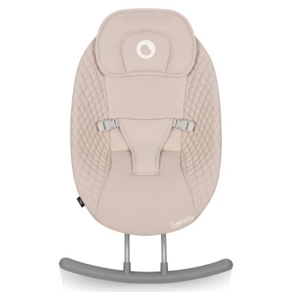 Lionelo - Baloiço infantil com melodia RIO 4xC Bege Latte + controlo remoto