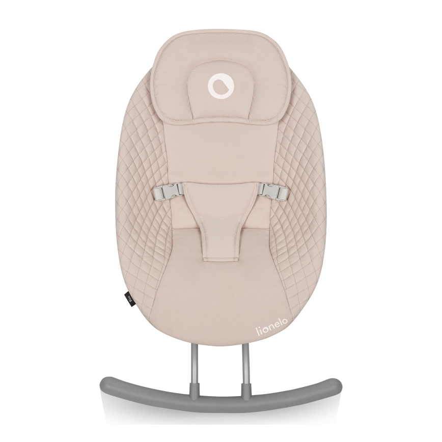 Lionelo - Baloiço infantil com melodia RIO 4xC Bege Latte + controlo remoto