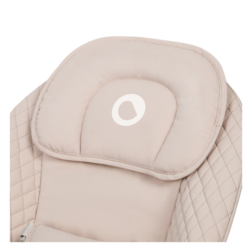 Lionelo - Baloiço infantil com melodia RIO 4xC Bege Latte + controlo remoto