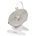 Lionelo - Baloiço para bebé com melodia IRIS 4xAA Beige Sand