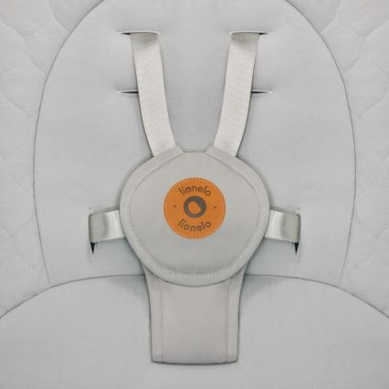 Lionelo - Baloiço para bebé com melodia MELL Beige Sand 4xAA + controlo remoto
