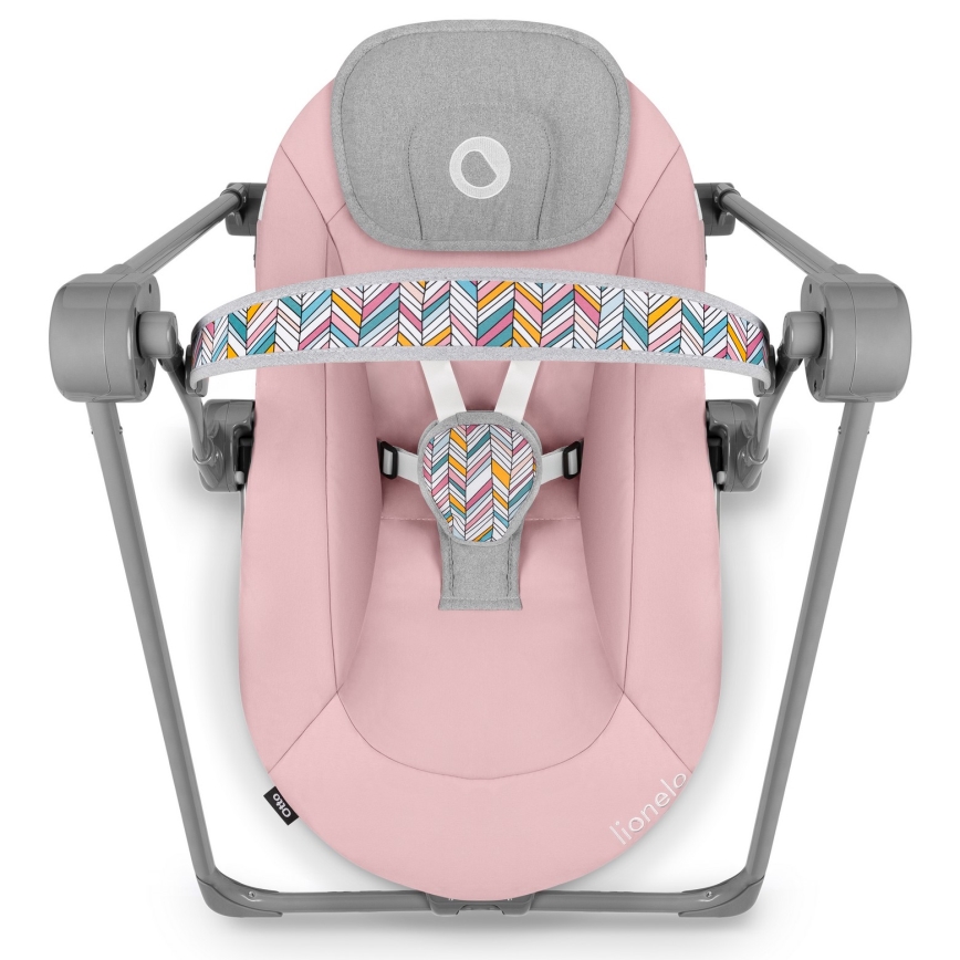 Lionelo - Baloiço para bebé OTTO 4xLR14 Rosa Bebé