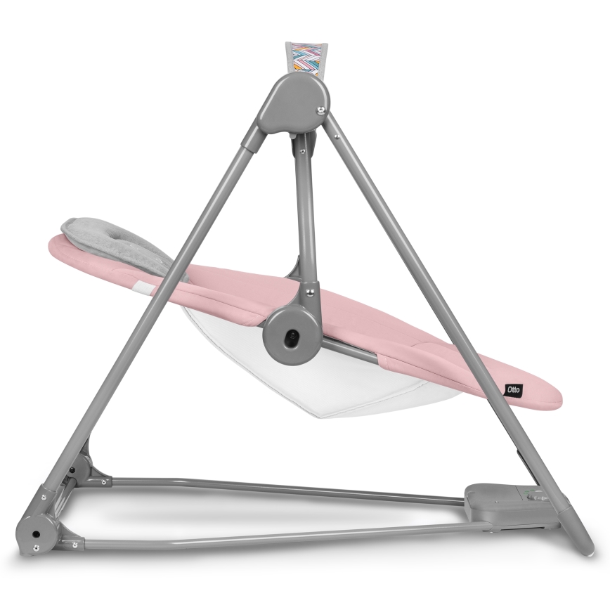 Lionelo - Baloiço para bebé OTTO 4xLR14 Rosa Bebé