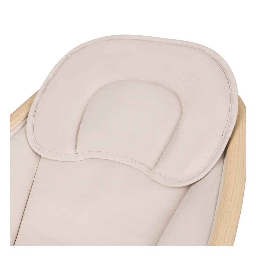 Lionelo - Baloiço para bebés com melodia OLIVIA Bege Natural + controlo remoto