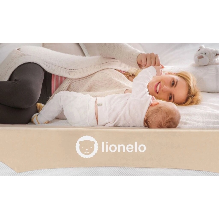 Lionelo - Barreira de segurança de cama EVA bege