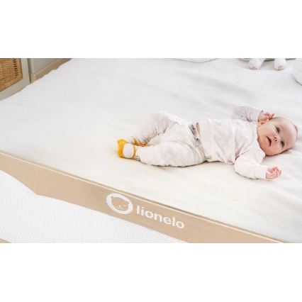 Lionelo - Barreira de segurança de cama EVA bege