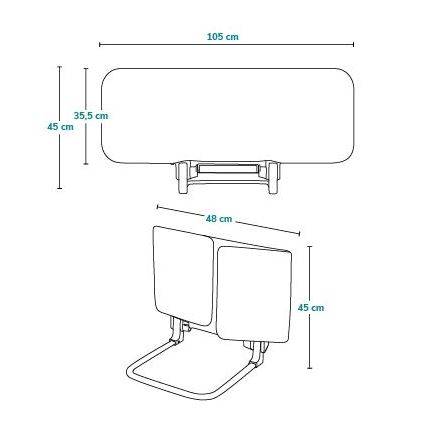 Lionelo - Barreira de segurança de cama LORA cinzento