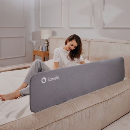 Lionelo - Barreira de segurança de cama LORA XL cinzento escuro