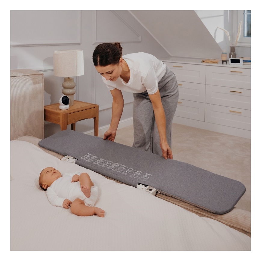 Lionelo - Barreira de segurança de cama LORA XL cinzento escuro